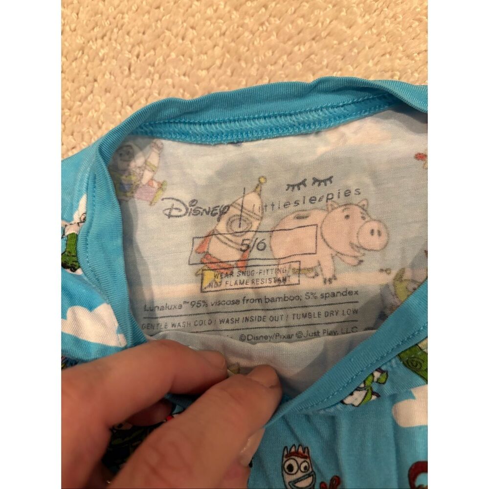 Little Sleepies Toy Story Pixar Pals two piece long sleeve pajama set 5-6 - Picture 5 of 7